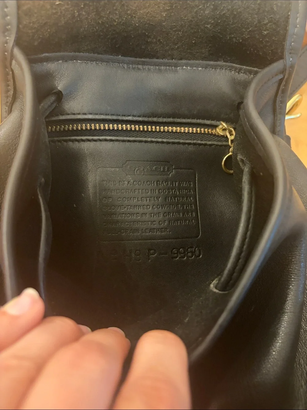 Vintage coach mini backpack